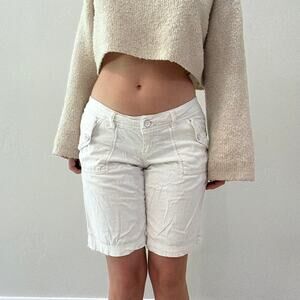 Vintage union bay cream cotton shorts